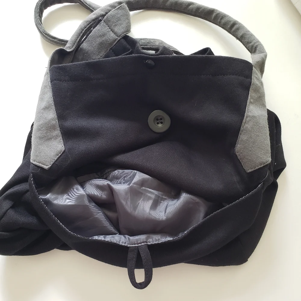 DC Comics Batman Tote Bag Pocket Lined Black Book Bag School Travel Gym NEW - Picture 4 of 12